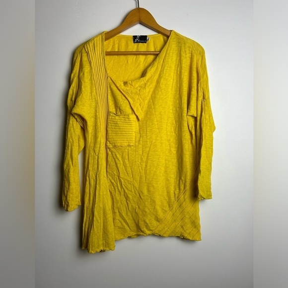 Fenini Artsy tunic long sleeve boho minimalist Thermal Top sweater Size S - Picture 2 of 9